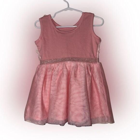 18-24m pink rose dress by the children’s place- worn 1 time - Picture 2 of 2
